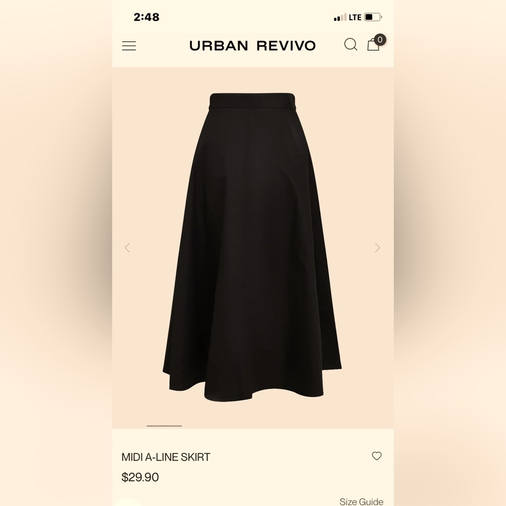 Cotton Aline midi —new with tags. Love it but need a bigger waist size.